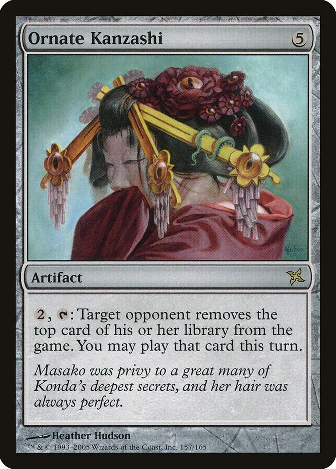 2005 Betrayers of Kamigawa Ornate Kanzashi rare #157 unlisted card image