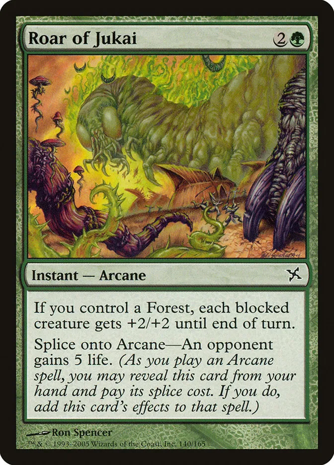 2005 Betrayers of Kamigawa Roar of Jukai common #140 unlisted card image