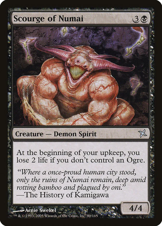 2005 Betrayers of Kamigawa Scourge of Numai uncommon #80 unlisted card image