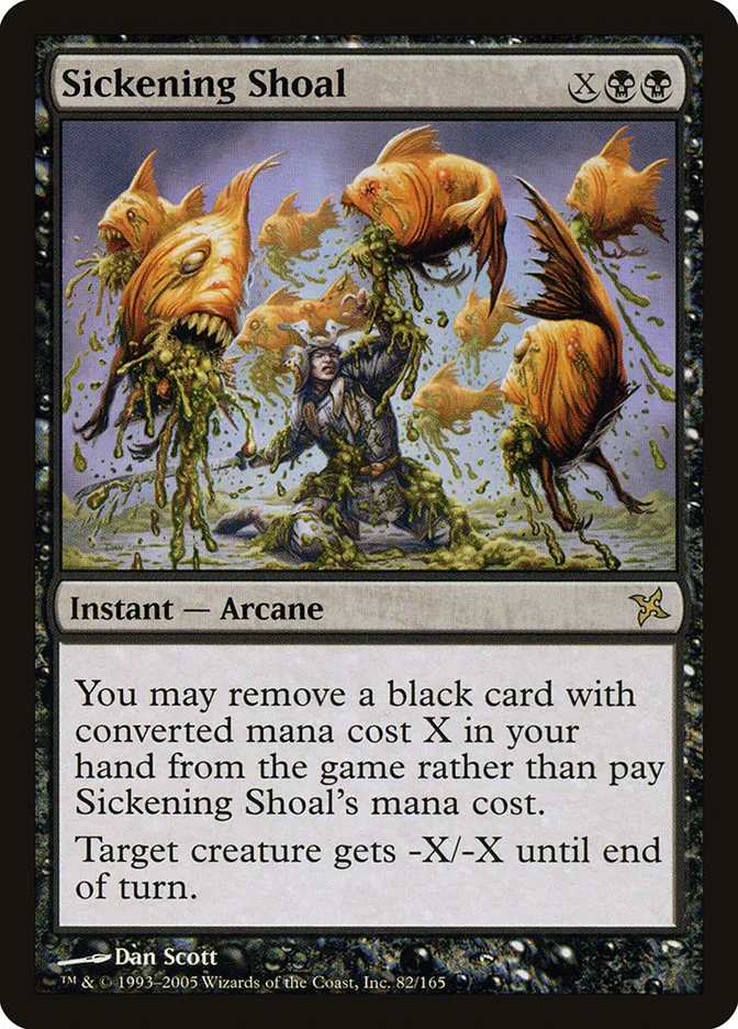 2005 Betrayers of Kamigawa Sickening Shoal rare #82 unlisted card image