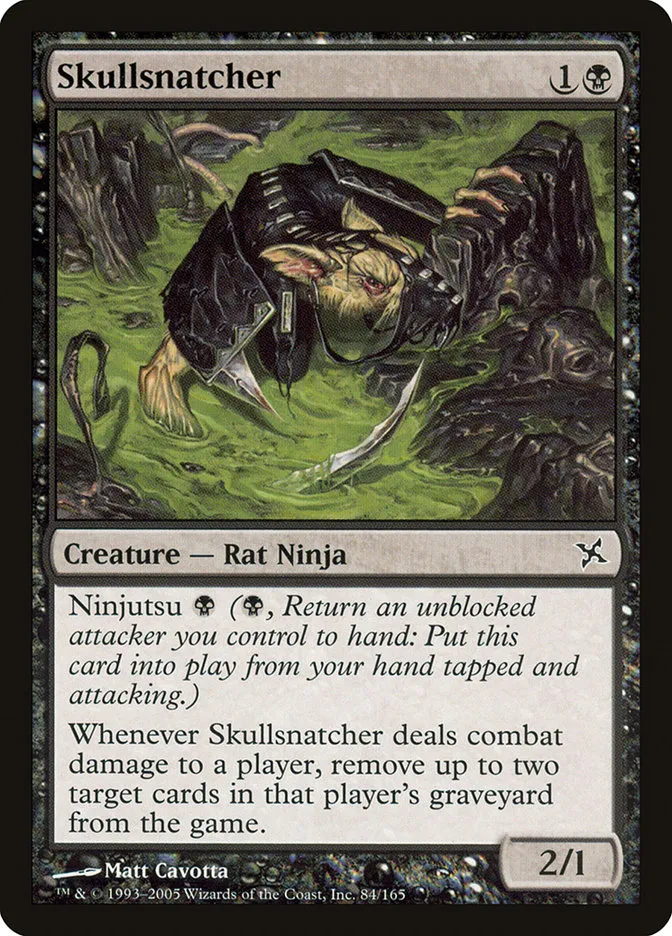 2005 Betrayers of Kamigawa Skullsnatcher common #84 unlisted card image
