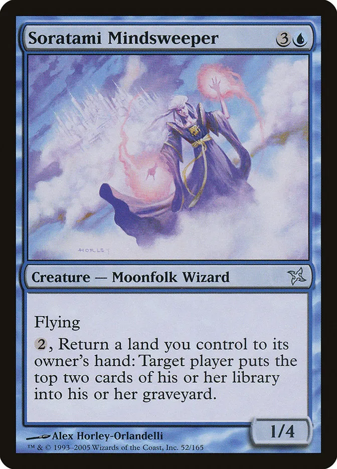 2005 Betrayers of Kamigawa Soratami Mindsweeper uncommon #52 unlisted card image