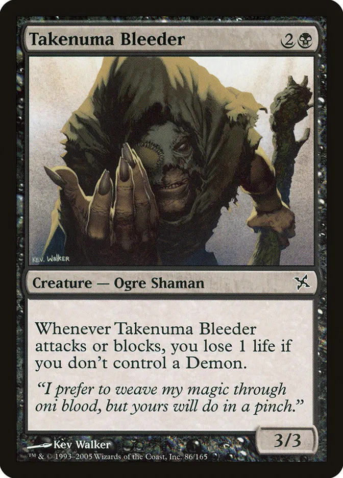 2005 Betrayers of Kamigawa Takenuma Bleeder common #86 unlisted card image