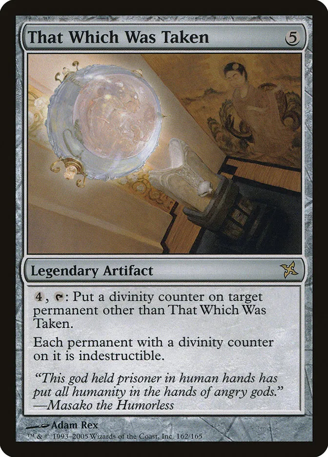 2005 Betrayers of Kamigawa That Which Was Taken rare #162 unlisted card image