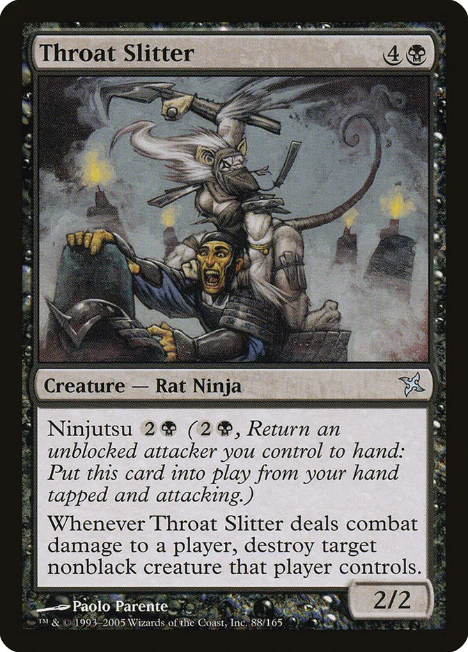 2005 Betrayers of Kamigawa Throat Slitter uncommon #88 unlisted card image