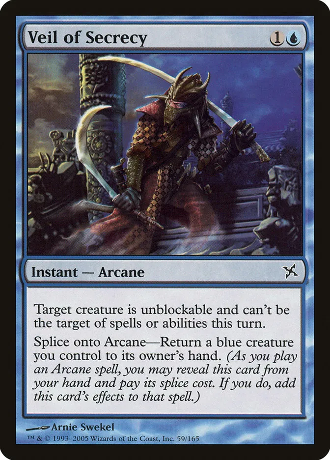 2005 Betrayers of Kamigawa Veil of Secrecy common #59 unlisted card image