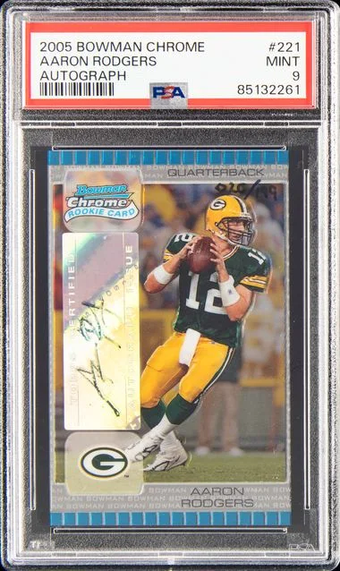 2005 Bowman Chrome Aaron Rodgers Autograph #221 card image