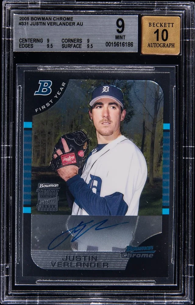 2005 Bowman Chrome Justin Verlander #331 card image