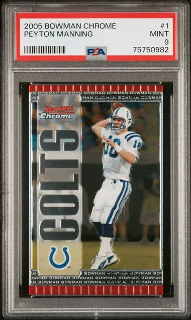 2005 Bowman Chrome Peyton Manning #1 card image