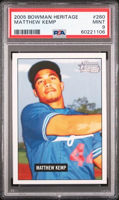 2005 Bowman Matt Kemp Heritage #260 card image