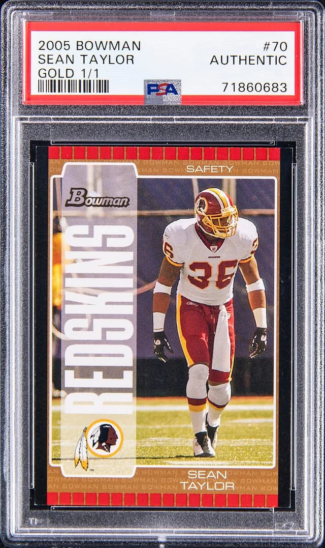 2005 Bowman Sean Taylor Gold #70 card image