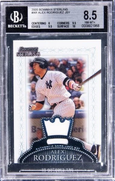 2005 Bowman Sterling AR Alex Rodriguez Game-Used #no-number card image