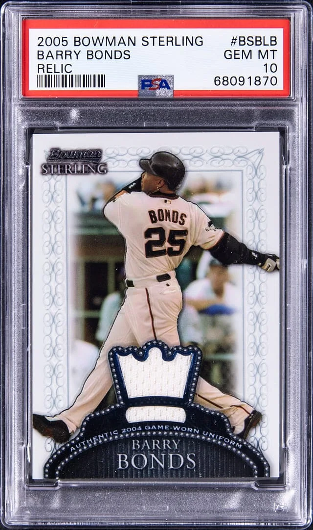 2005 Bowman Sterling Barry Bonds Relic #BSBLB card image