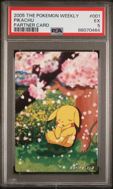 2005 Carddass The Pokemon Weekly Advanced Generation Partner Card Pikachu #001 card image