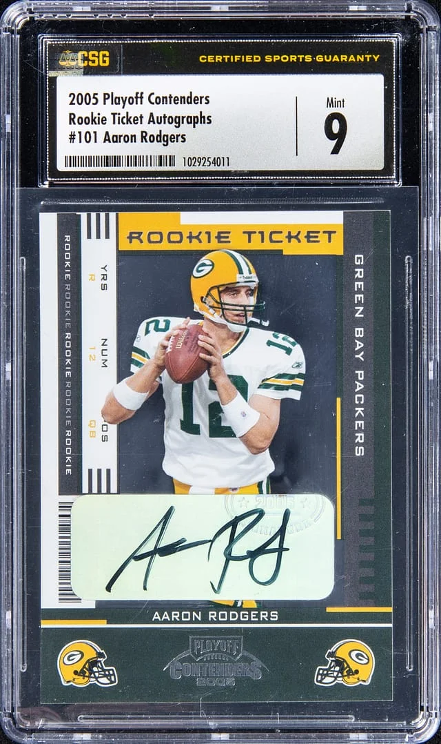 2005 Contenders Aaron Rodgers Ticket Autographs #101 card image