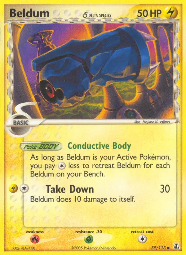 2005 Delta Species Beldum δ Common #059/113 Common card image