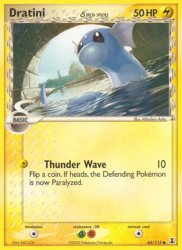 2005 Delta Species Dratini δ #066/113 Common card image