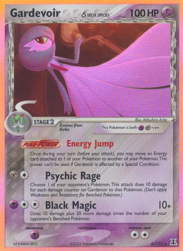 2005 Delta Species Gardevoir δ Rare Holo #006/113 Rare Holo card image