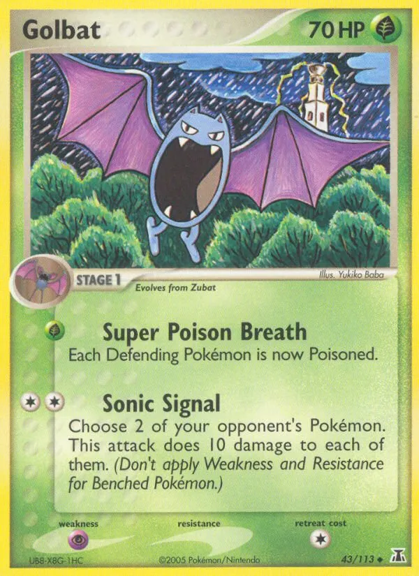 2005 Delta Species Golbat #043/113 Uncommon card image