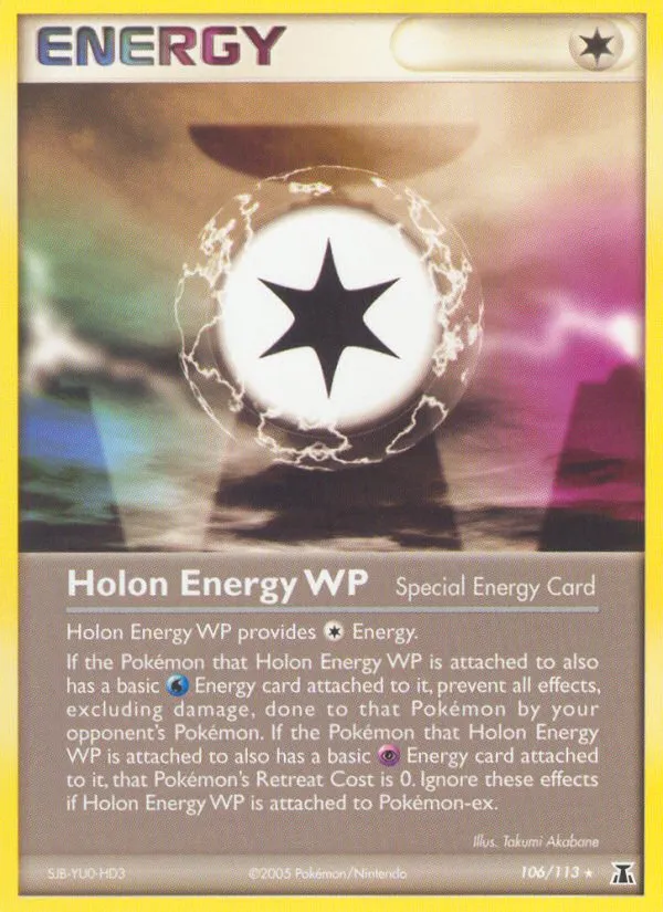 2005 Delta Species Holon Energy WP #106/113 Rare card image