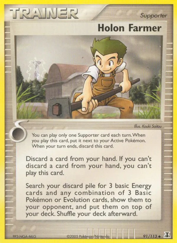 2005 Delta Species Holon Farmer #091/113 Uncommon card image