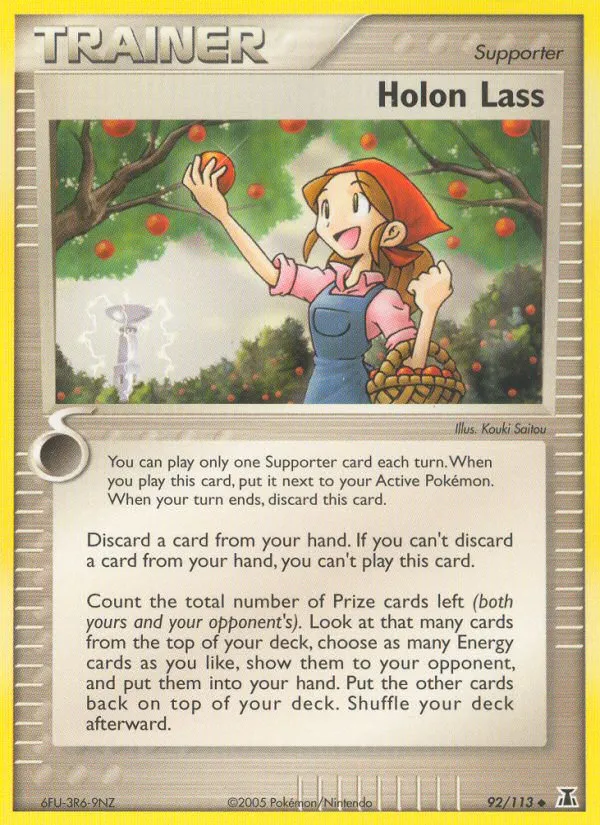 2005 Delta Species Holon Lass #092/113 Uncommon card image