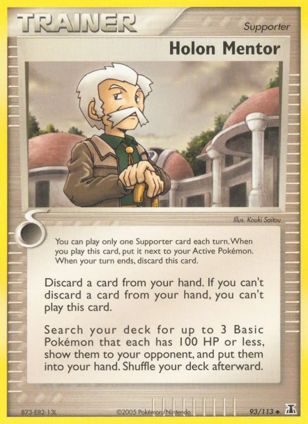 2005 Delta Species Holon Mentor #093/113 Uncommon card image