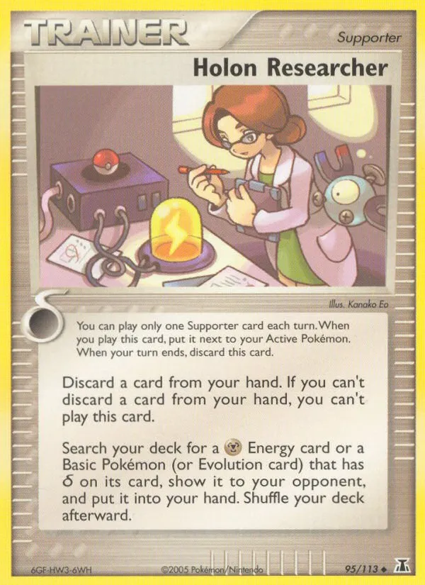 2005 Delta Species Holon Researcher #095/113 Uncommon card image