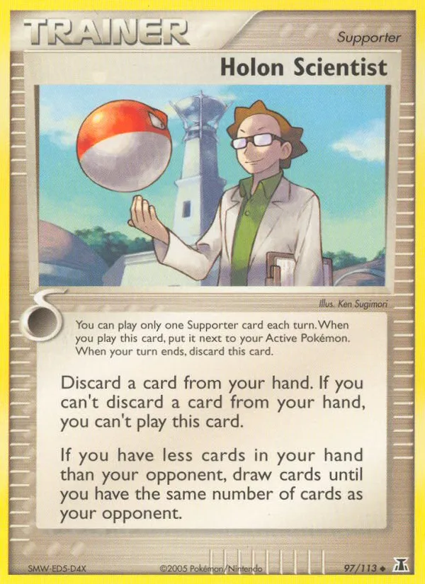 2005 Delta Species Holon Scientist #097/113 Uncommon card image