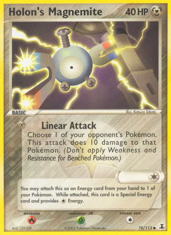 2005 Delta Species Holon's Magnemite #070/113 Common card image