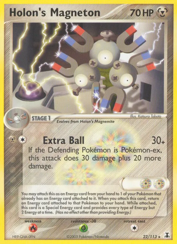 2005 Delta Species Holon's Magneton Rare #022/113 Rare card image