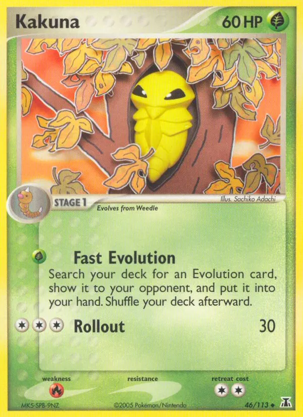2005 Delta Species Kakuna #046/113 Uncommon card image