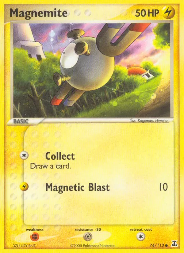 2005 Delta Species Magnemite #074/113 Common card image