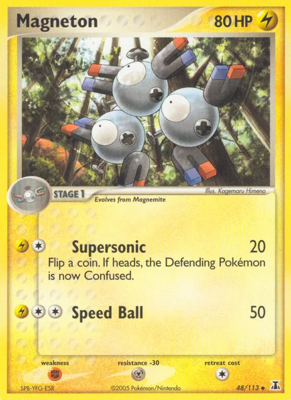 2005 Delta Species Magneton #048/113 Uncommon card image