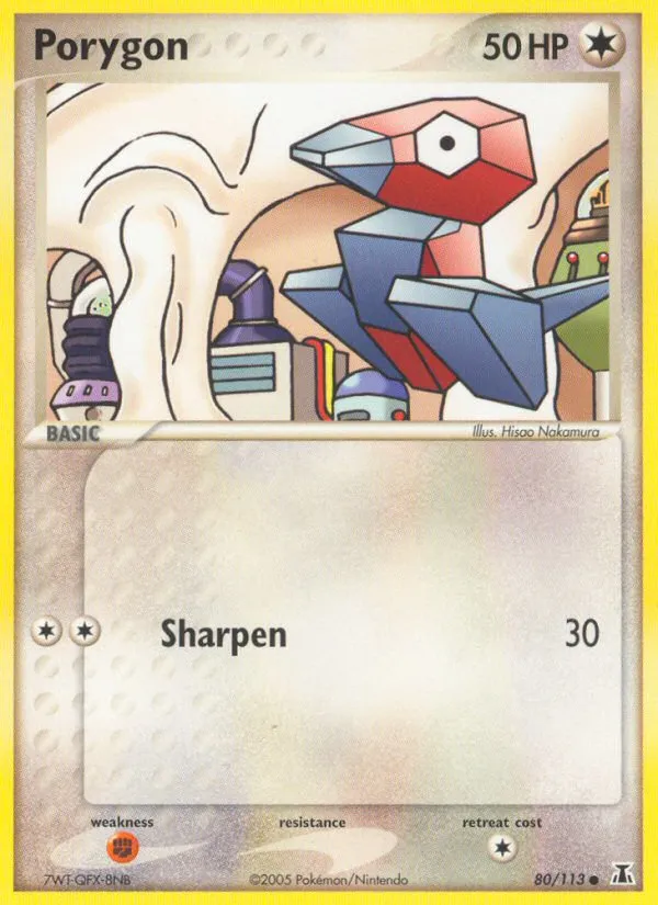 2005 Delta Species Porygon #080/113 Common card image