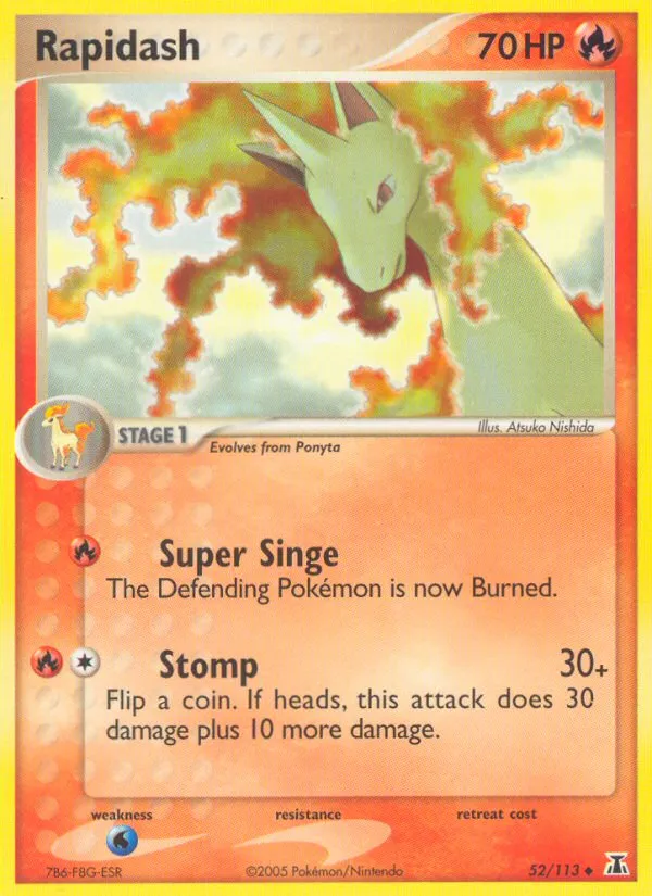 2005 Delta Species Rapidash Uncommon #052/113 Uncommon card image