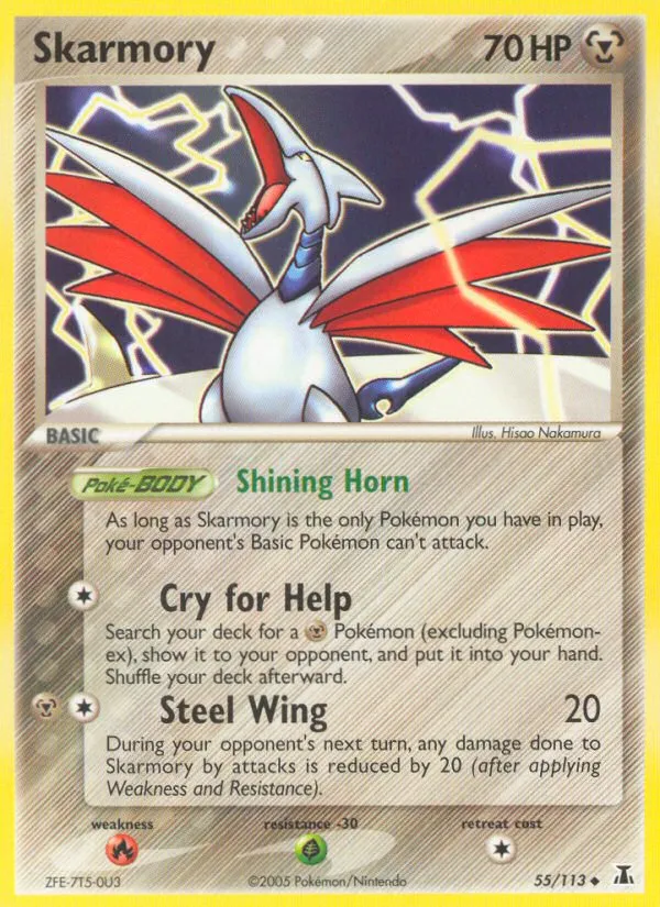 2005 Delta Species Skarmory #055/113 Uncommon card image