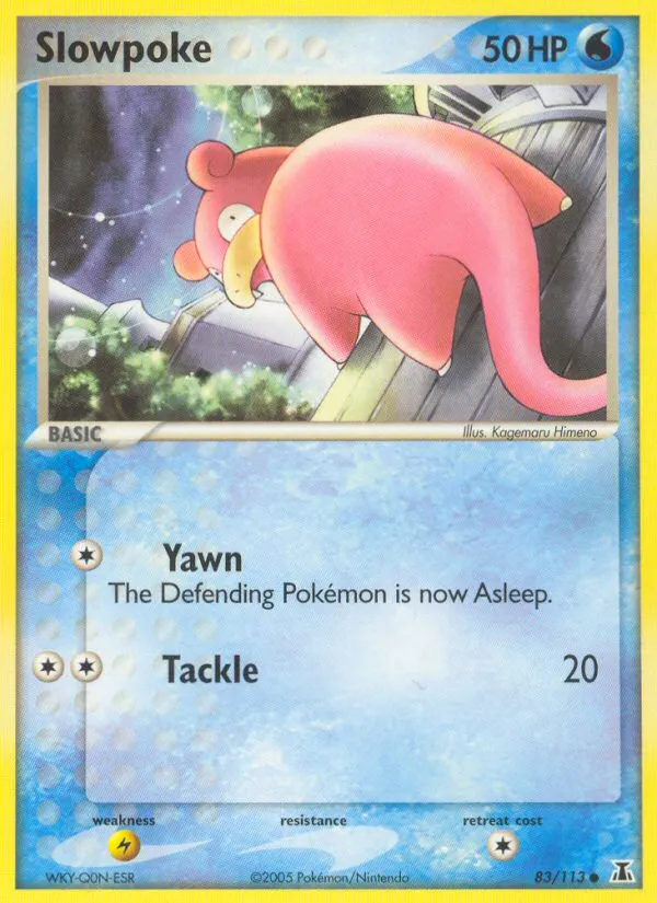 2005 Delta Species Slowpoke #083/113 Common card image