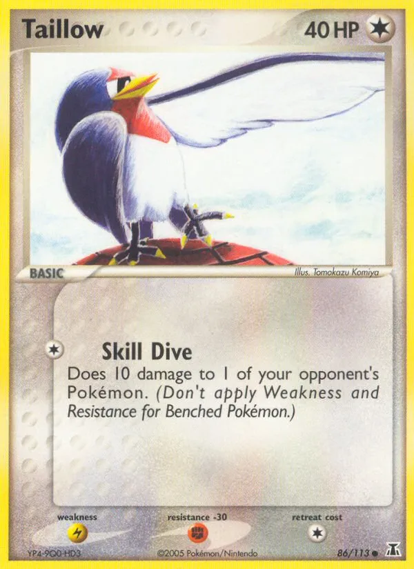 2005 Delta Species Taillow Common #086/113 Common card image