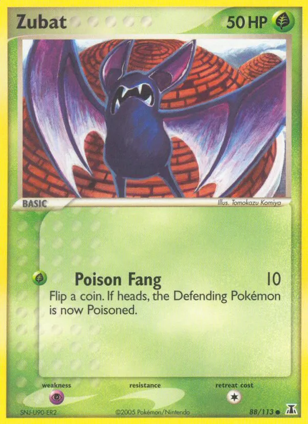 2005 Delta Species Zubat #088/113 Common card image