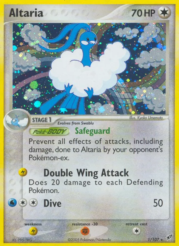 2005 Deoxys Altaria Rare Holo #001/107 Rare Holo card image