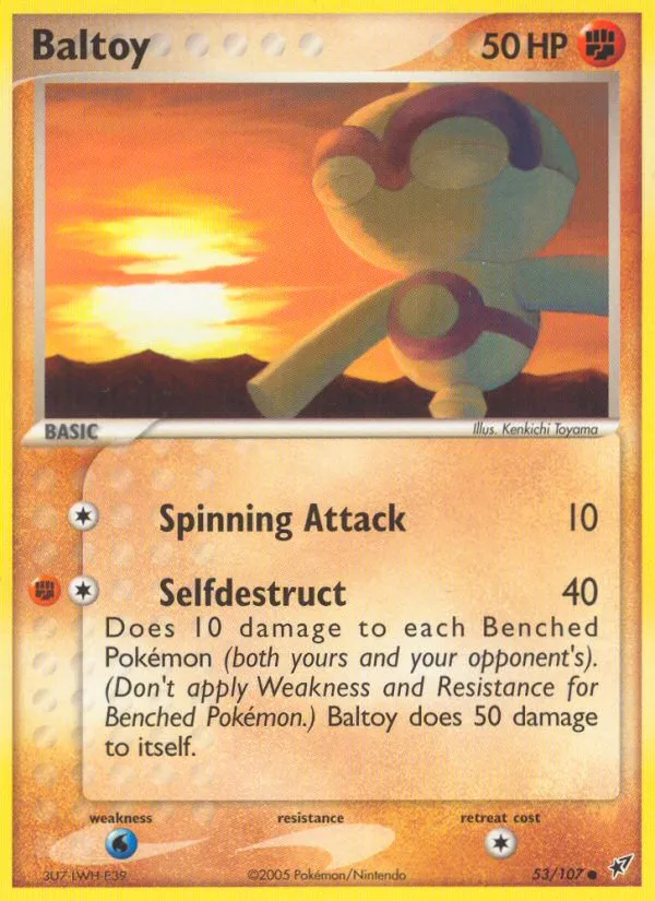 2005 Deoxys Baltoy Common #053/107 Common card image