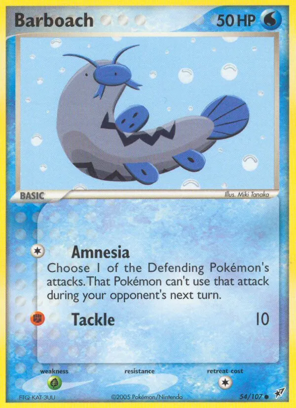 2005 Deoxys Barboach #054/107 Common card image