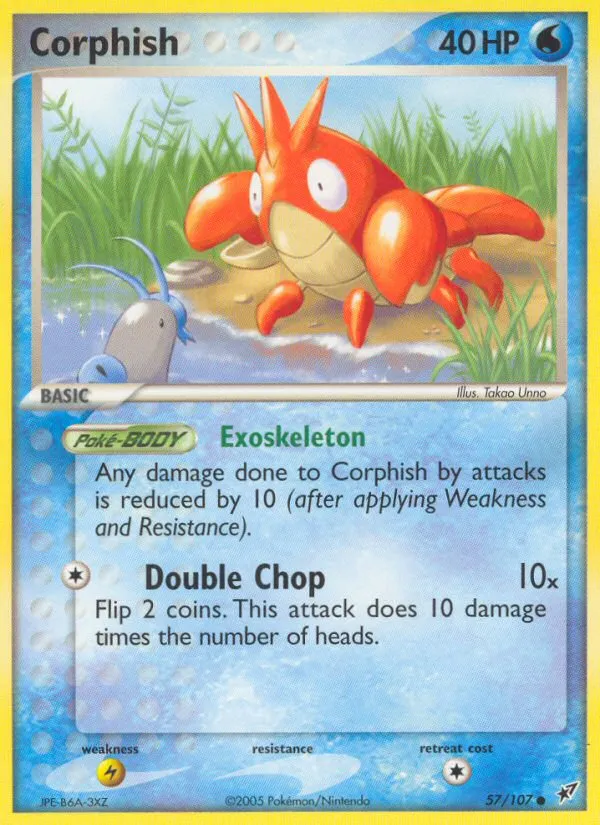 2005 Deoxys Corphish Common #057/107 Common card image