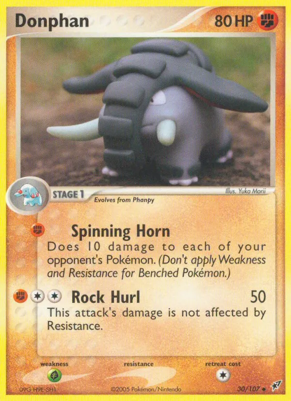 2005 Deoxys Donphan Uncommon #030/107 Uncommon card image