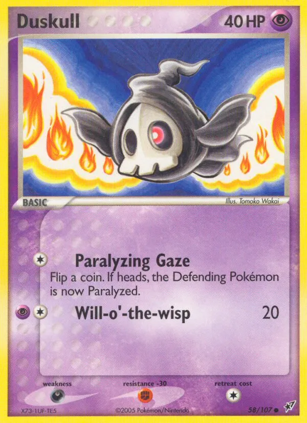 2005 Deoxys Duskull Common #058/107 Common card image
