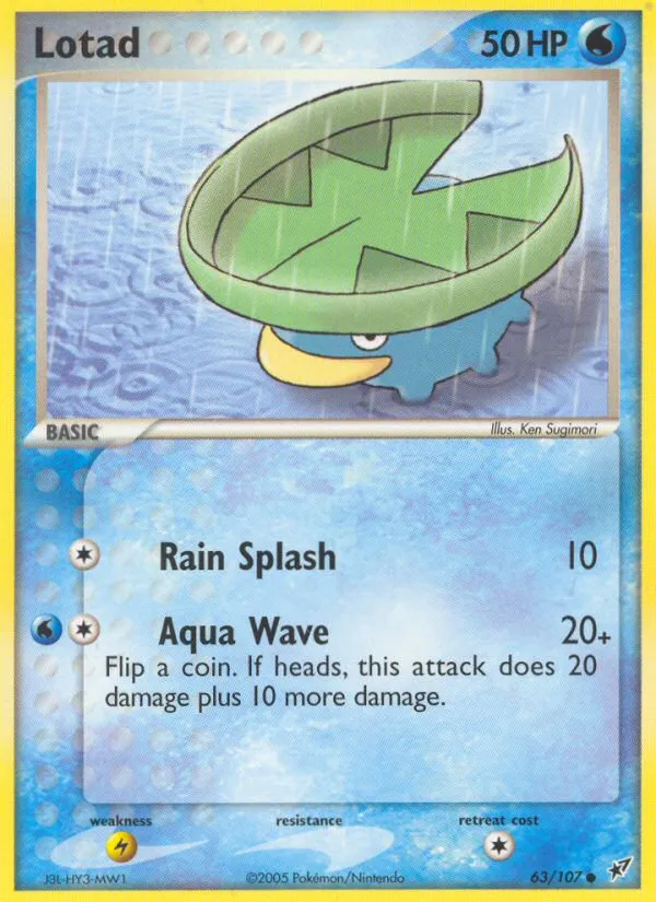 2005 Deoxys Lotad #063/107 Common card image