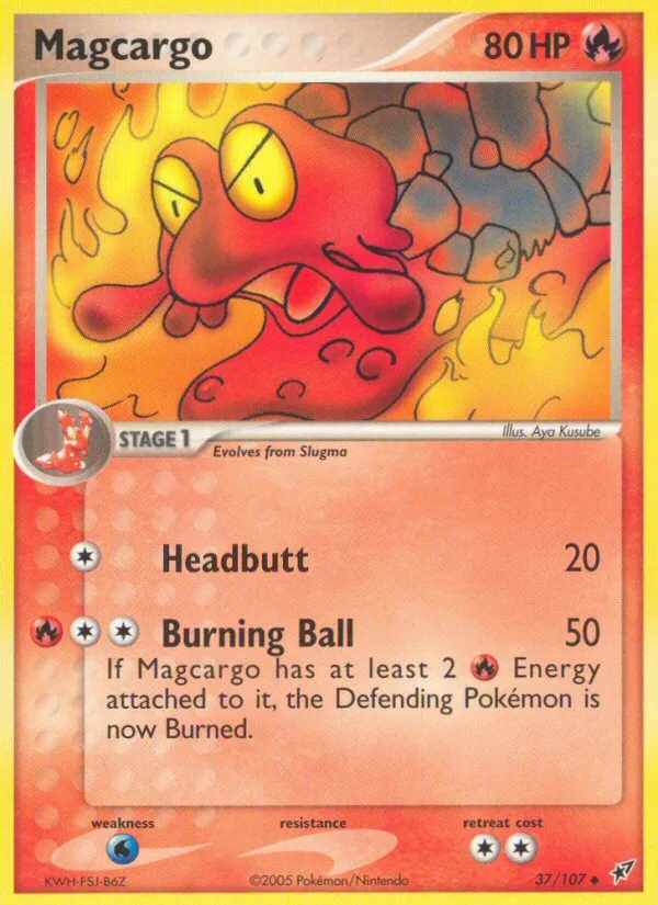 2005 Deoxys Magcargo #037/107 Uncommon card image