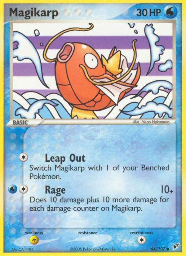 2005 Deoxys Magikarp Common #064/107 Common card image