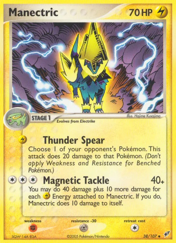 2005 Deoxys Manectric Uncommon #038/107 Uncommon card image